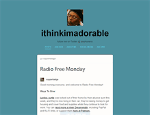 Tablet Screenshot of ithinkimadorable.tumblr.com