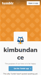 Mobile Screenshot of kimbundance.tumblr.com