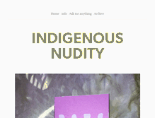 Tablet Screenshot of indigenousnudity.tumblr.com