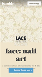 Mobile Screenshot of lace-nail-art.tumblr.com