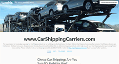 Desktop Screenshot of carshippingcarriers.tumblr.com