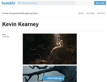 Tablet Screenshot of kevinkearney.tumblr.com