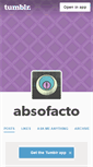 Mobile Screenshot of absofacto.tumblr.com