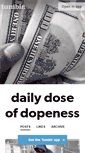 Mobile Screenshot of dailydoseofdopeness.tumblr.com