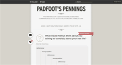 Desktop Screenshot of moonys-padfoot.tumblr.com