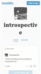 Mobile Screenshot of introspective.tumblr.com