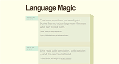 Desktop Screenshot of languagemagic.tumblr.com