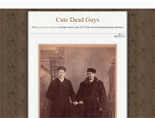 Tablet Screenshot of cutedeadguys.tumblr.com