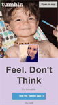 Mobile Screenshot of feel-dont-think.tumblr.com