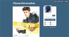 Desktop Screenshot of 17yearoldcanadian.tumblr.com