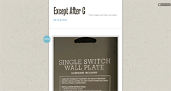 Desktop Screenshot of exceptafterc.tumblr.com