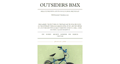 Desktop Screenshot of outsidersbmx.tumblr.com