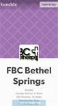 Mobile Screenshot of fbcbethelsprings.tumblr.com