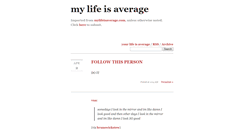 Desktop Screenshot of mylifeisaverage.tumblr.com