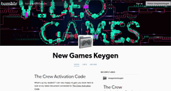 Desktop Screenshot of newgameskeygen.tumblr.com