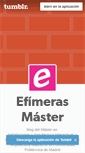 Mobile Screenshot of efimeras.tumblr.com