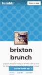 Mobile Screenshot of brixtonbrunch.tumblr.com