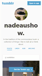 Mobile Screenshot of nadeaushow.tumblr.com