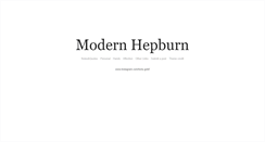 Desktop Screenshot of modernhepburn.tumblr.com