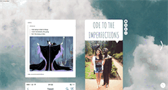 Desktop Screenshot of odetotheimperfections.tumblr.com