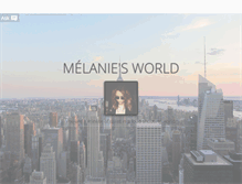 Tablet Screenshot of melaniesworld.tumblr.com