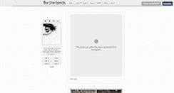 Desktop Screenshot of fortheberds.tumblr.com
