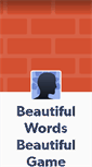 Mobile Screenshot of beautifulwordsbeautifulgame.tumblr.com