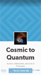 Mobile Screenshot of cosmictoquantum.tumblr.com