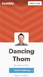 Mobile Screenshot of dancingthom.tumblr.com