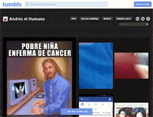 Tablet Screenshot of andreselhumano.tumblr.com