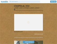Tablet Screenshot of chipin18.tumblr.com