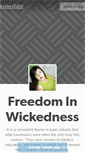 Mobile Screenshot of freedominwickedness.tumblr.com
