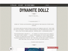 Tablet Screenshot of dynamitedollz.tumblr.com