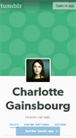 Mobile Screenshot of charlottegainsbourg.tumblr.com