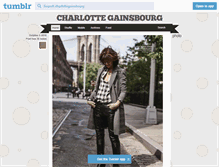Tablet Screenshot of charlottegainsbourg.tumblr.com