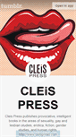 Mobile Screenshot of cleispress.tumblr.com