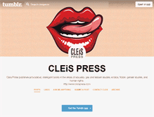 Tablet Screenshot of cleispress.tumblr.com