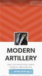 Mobile Screenshot of modernartillery.tumblr.com