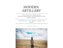 Tablet Screenshot of modernartillery.tumblr.com