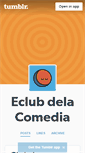 Mobile Screenshot of elclubdelacomedia.tumblr.com