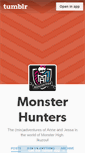 Mobile Screenshot of monster-hunters.tumblr.com