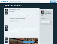 Tablet Screenshot of monster-hunters.tumblr.com
