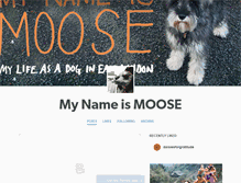 Tablet Screenshot of mynameismoosebook.tumblr.com