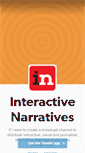 Mobile Screenshot of interactivenarratives.tumblr.com