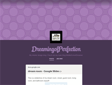 Tablet Screenshot of dreamingofperfection.tumblr.com