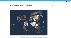 Desktop Screenshot of accidentalmusicfestival.tumblr.com