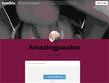 Tablet Screenshot of amazingpassion.tumblr.com