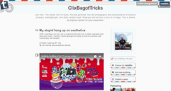 Desktop Screenshot of clixbagoftricks.tumblr.com