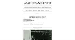 Desktop Screenshot of americanifesto.tumblr.com