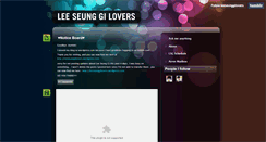 Desktop Screenshot of leeseunggilovers.tumblr.com